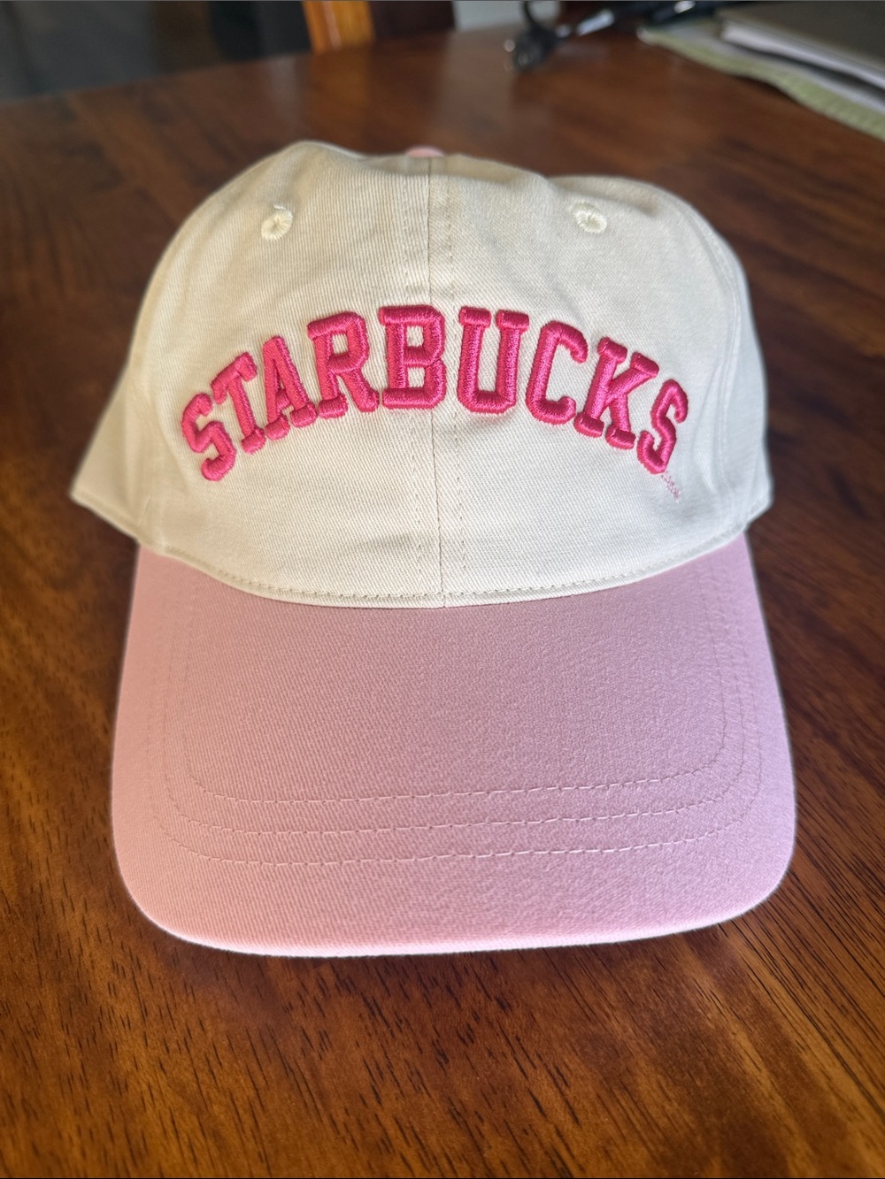 Starbucks Pink Drink New Drop Baseball Hat with Pink Embroidery